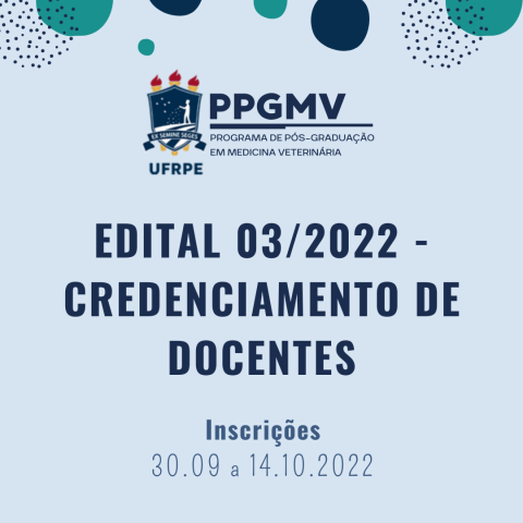 ADENDO AO EDITAL 03/2022 - PPGMV ADENDO AO EDITAL 03/2022 - PPGMV
